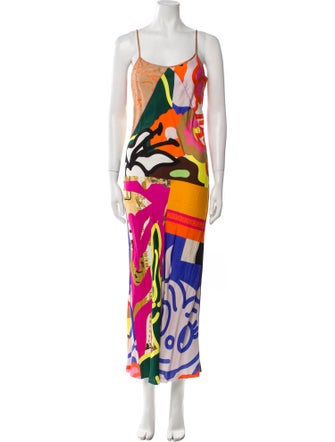 Brain Dead Printed Long Dress