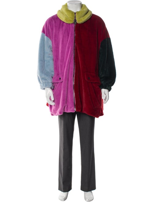 Brain Dead Colorblock Pattern Parka