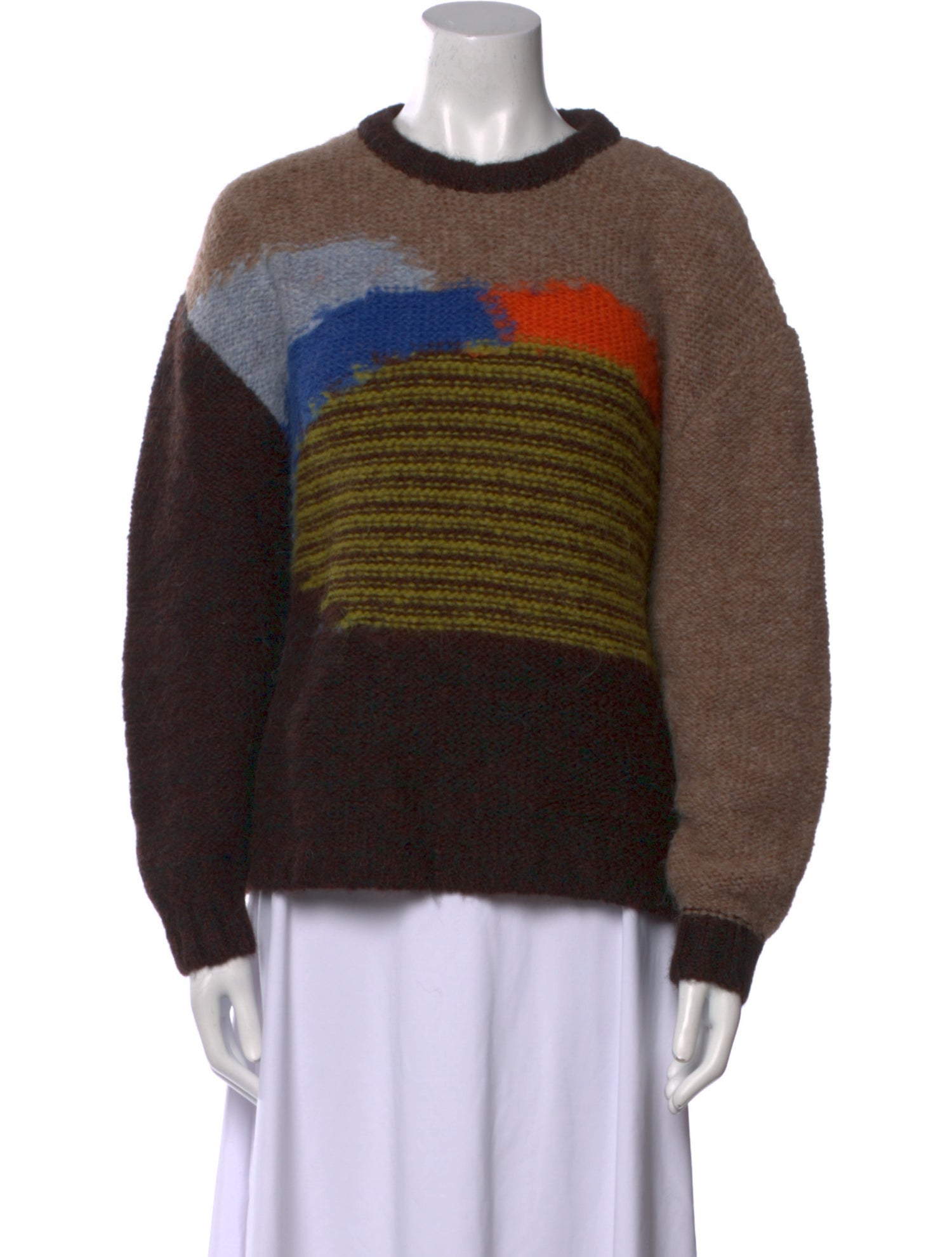 Brain Dead Alpaca Colorblock Pattern Sweater