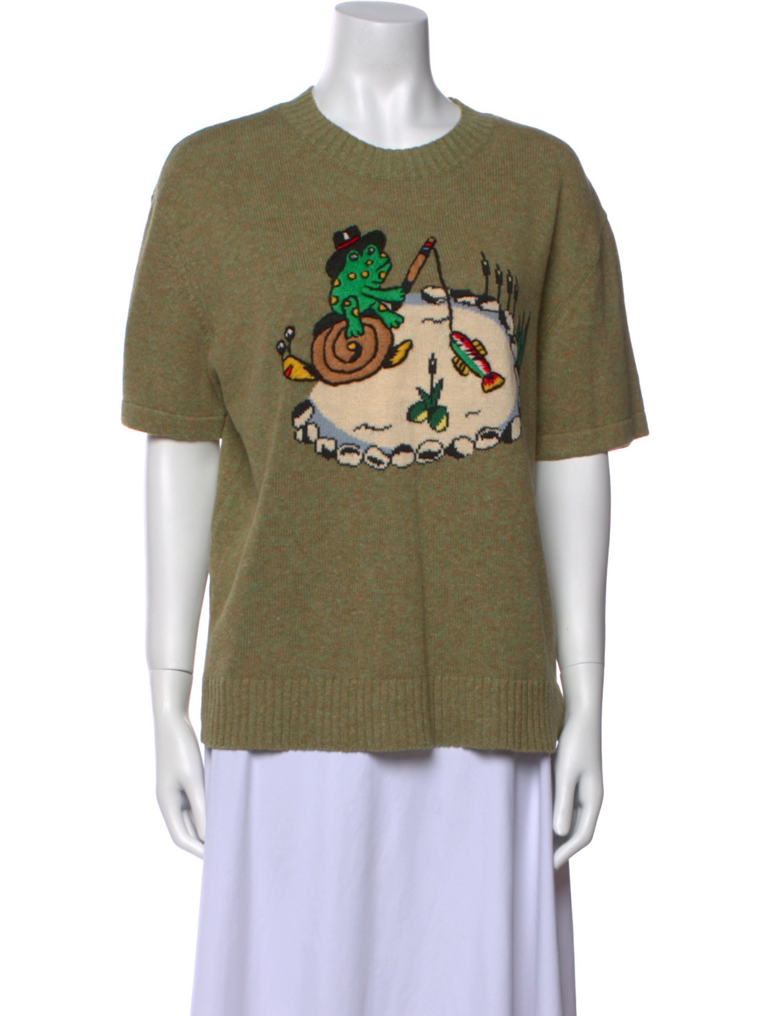 Brain Dead Graphic Print Crew Neck Sweater