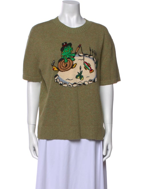 Brain Dead Graphic Print Crew Neck Sweater