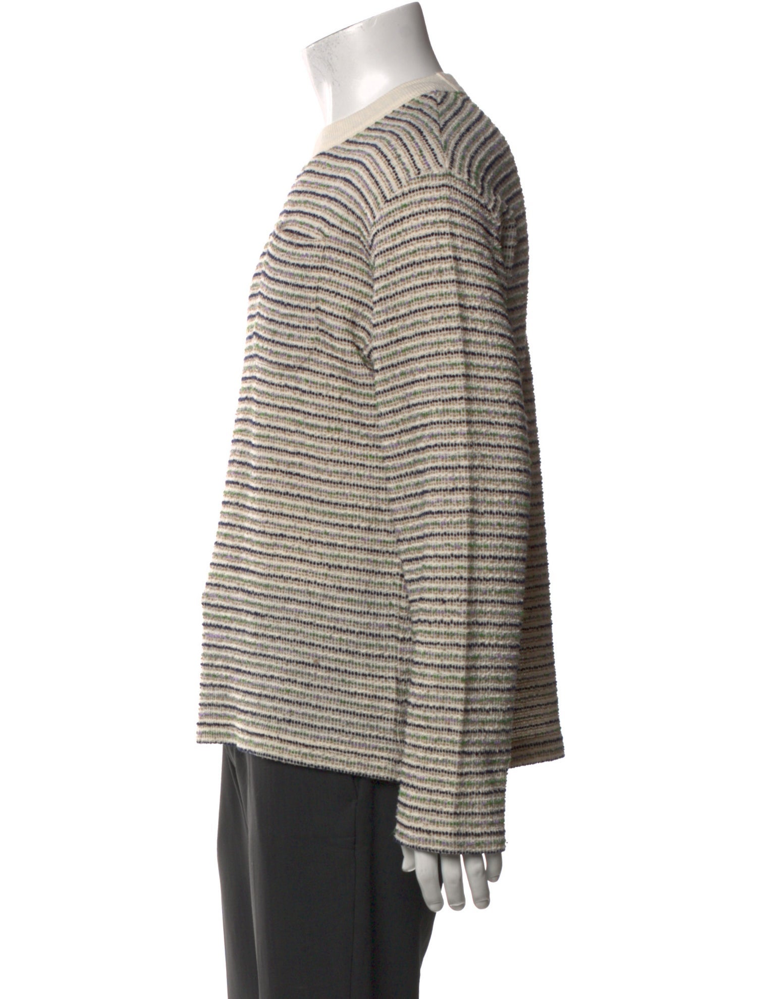 Brain Dead Striped Crew Neck Pullover