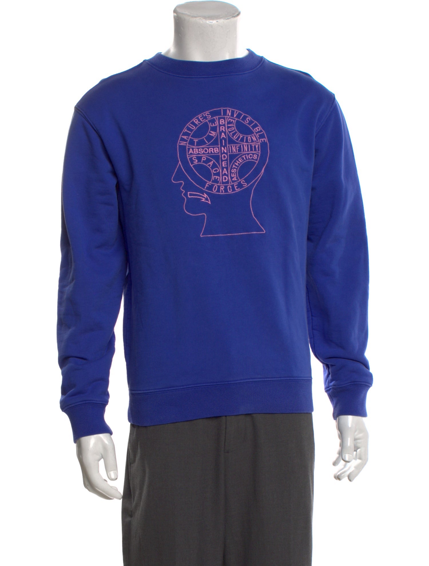 Brain Dead Graphic Print Crew Neck Sweatshirt