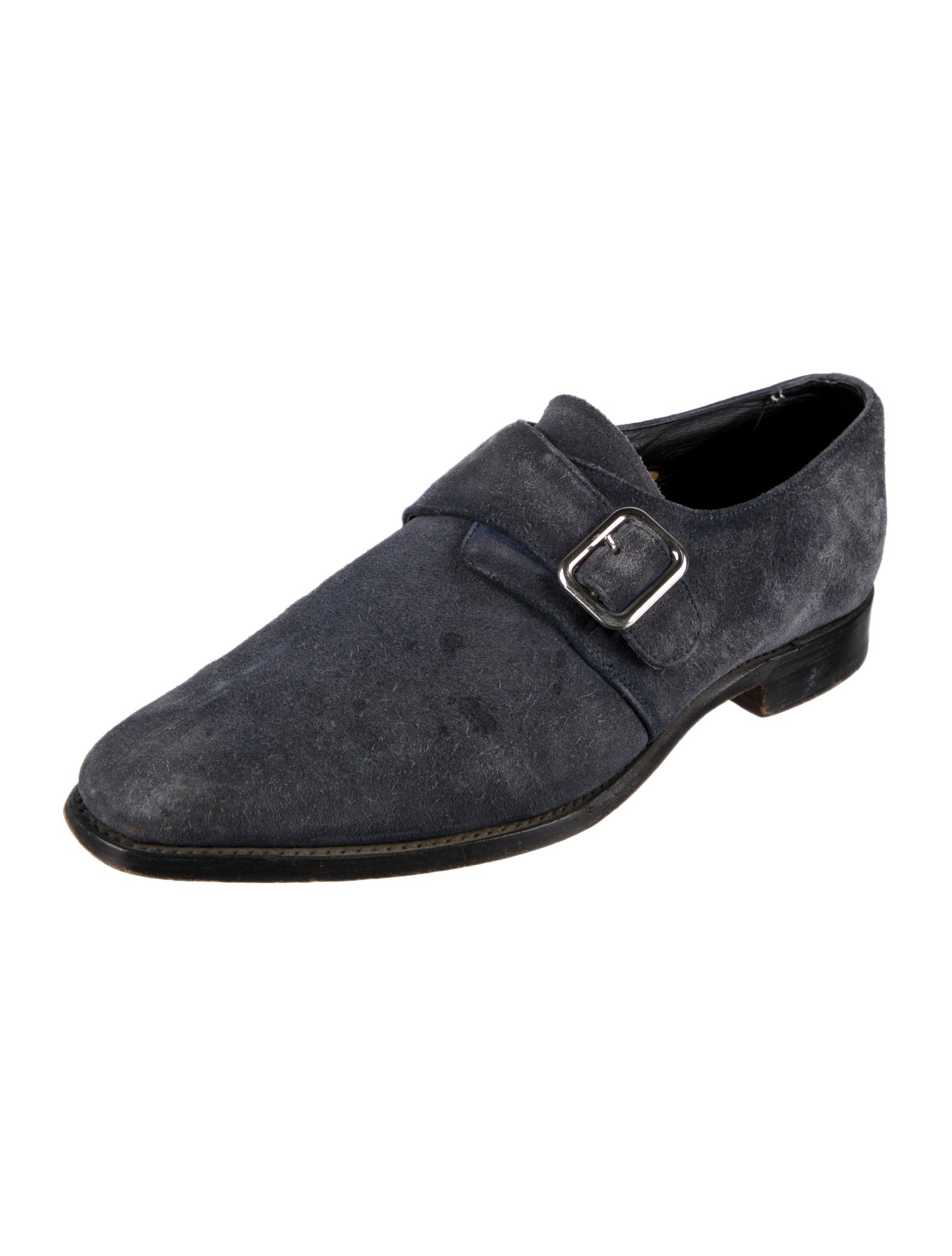 Barker Suede Monk Straps