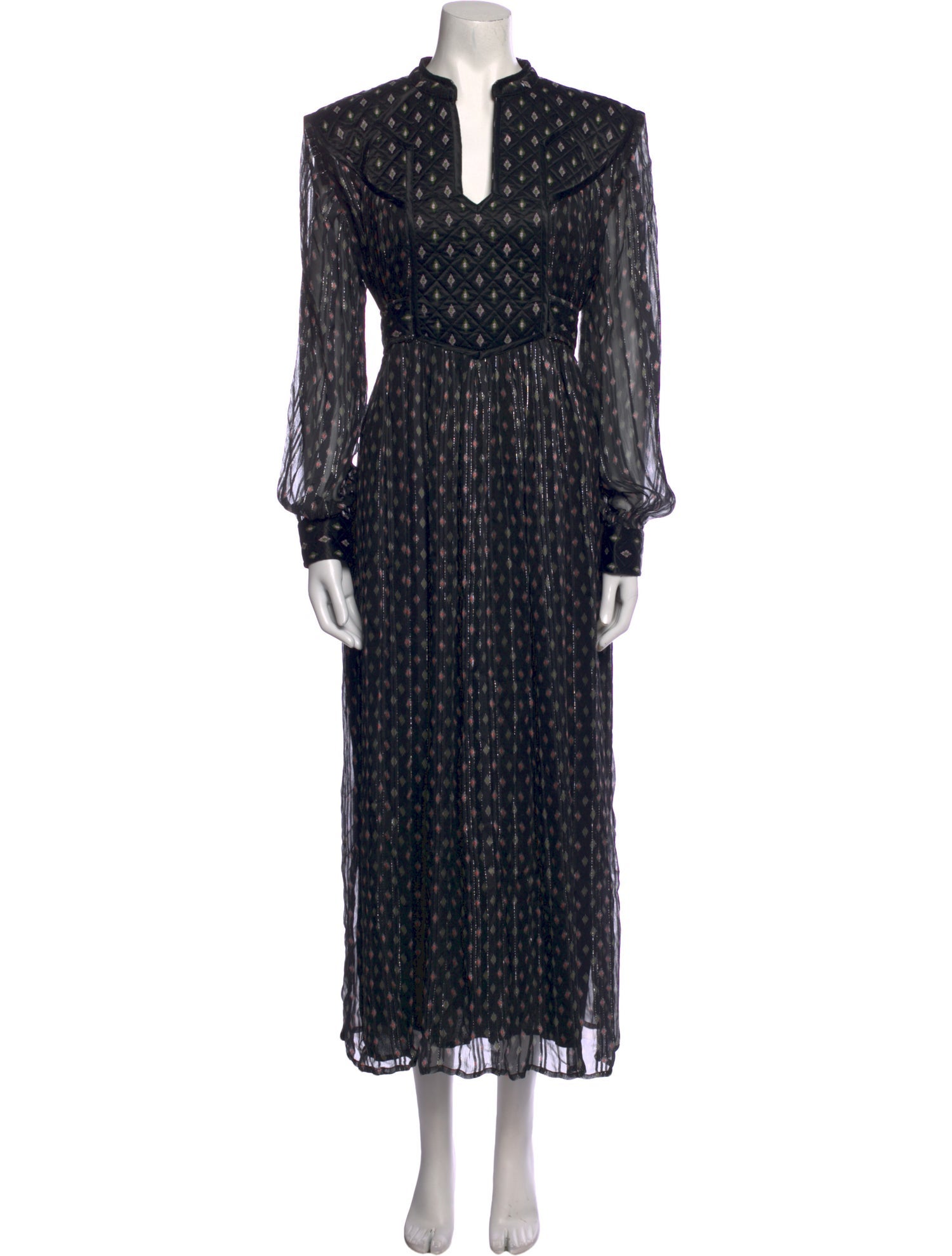 Berenice Printed Long Dress