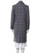 Berenice Wool Plaid Print Coat