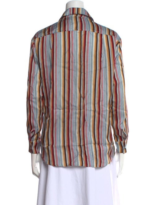 Berenice Striped Long Sleeve Button-Up Top