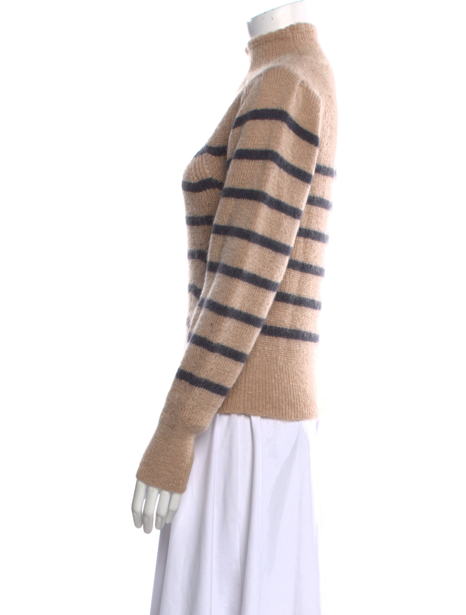 Berenice Striped Turtleneck Sweater