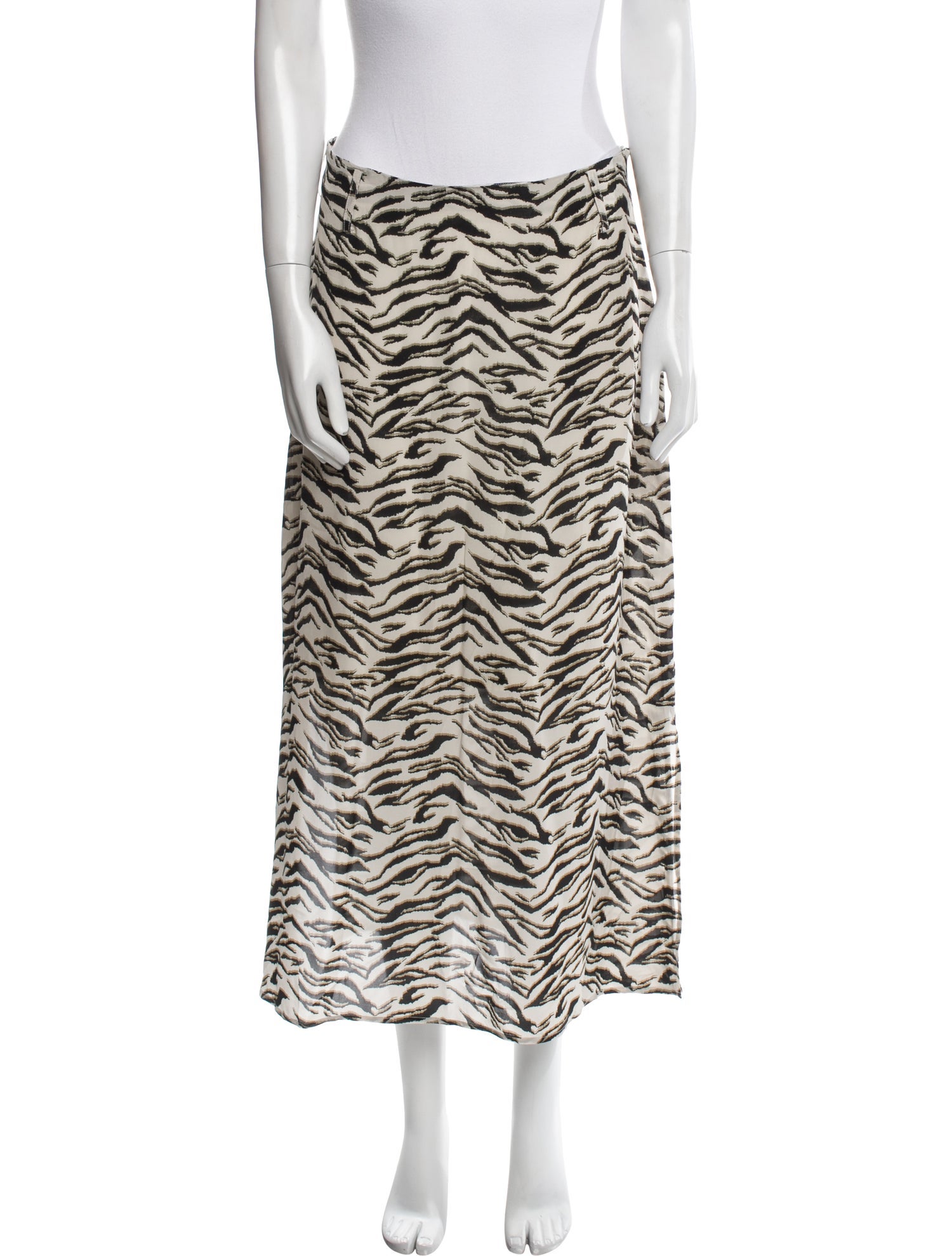 Berenice Animal Print Midi Length Skirt