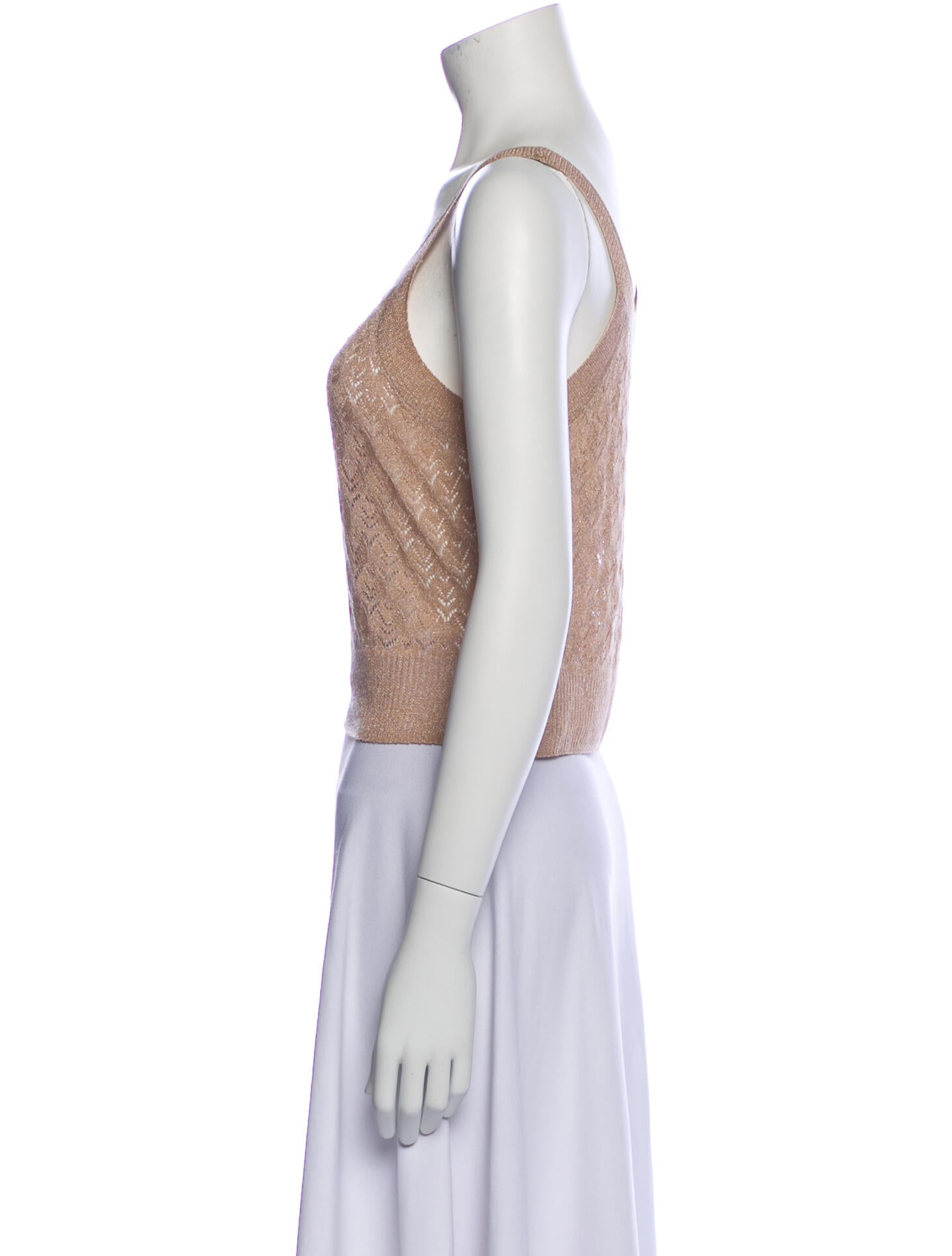 Berenice Square Neckline Sleeveless Crop Top