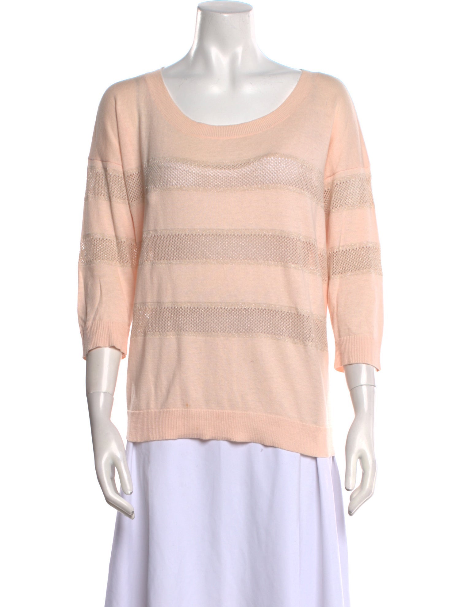 Berenice Striped Scoop Neck Sweater