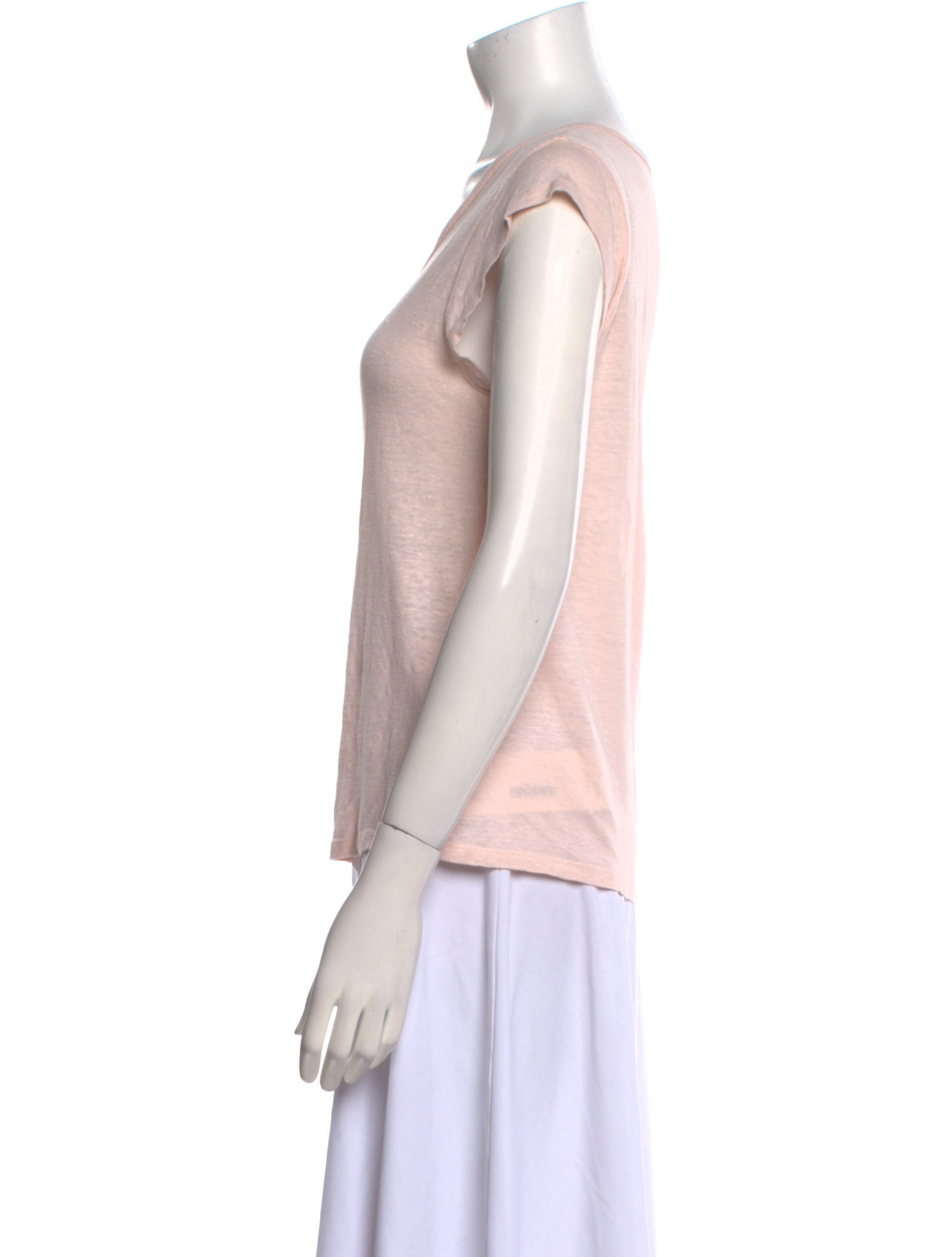 Berenice Linen V-Neck T-Shirt