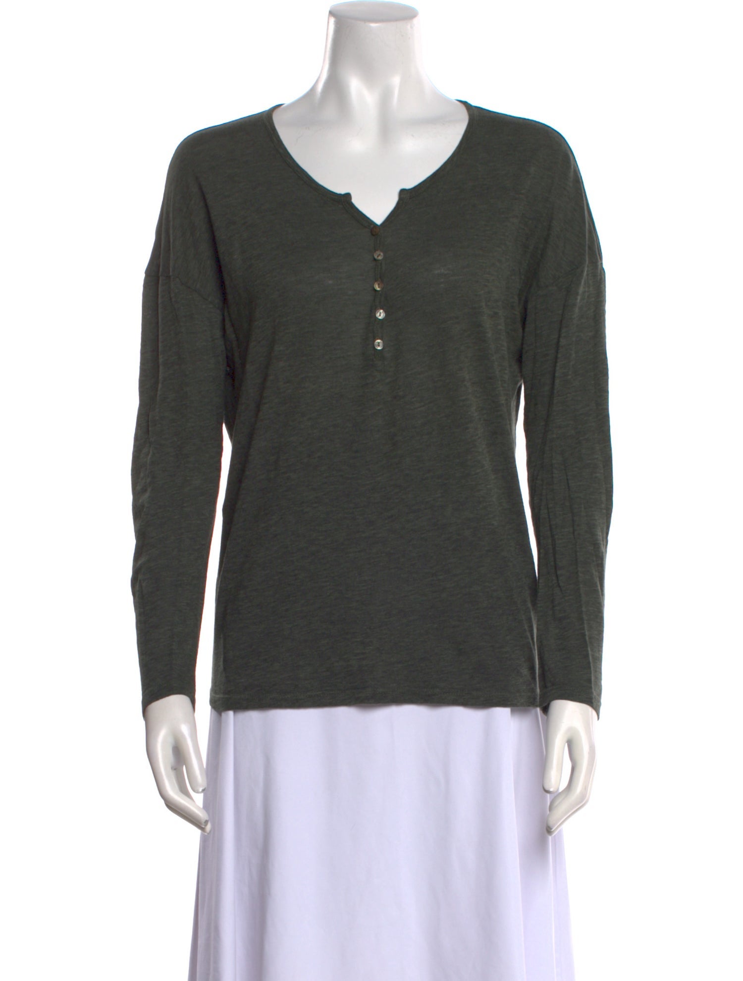 Berenice V-Neck Long Sleeve Top