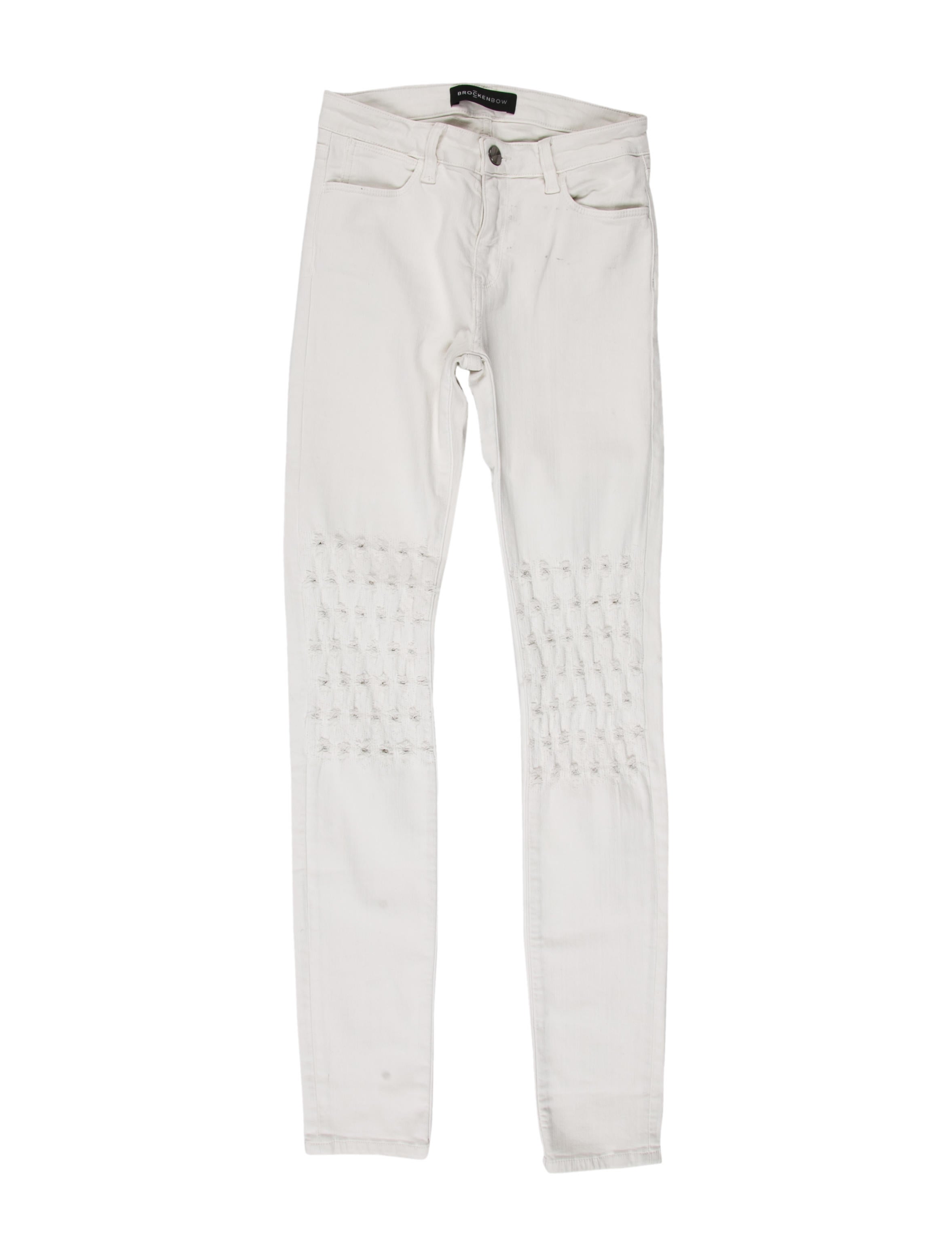 Brockenbow Distressed Mid-Rise Jeans