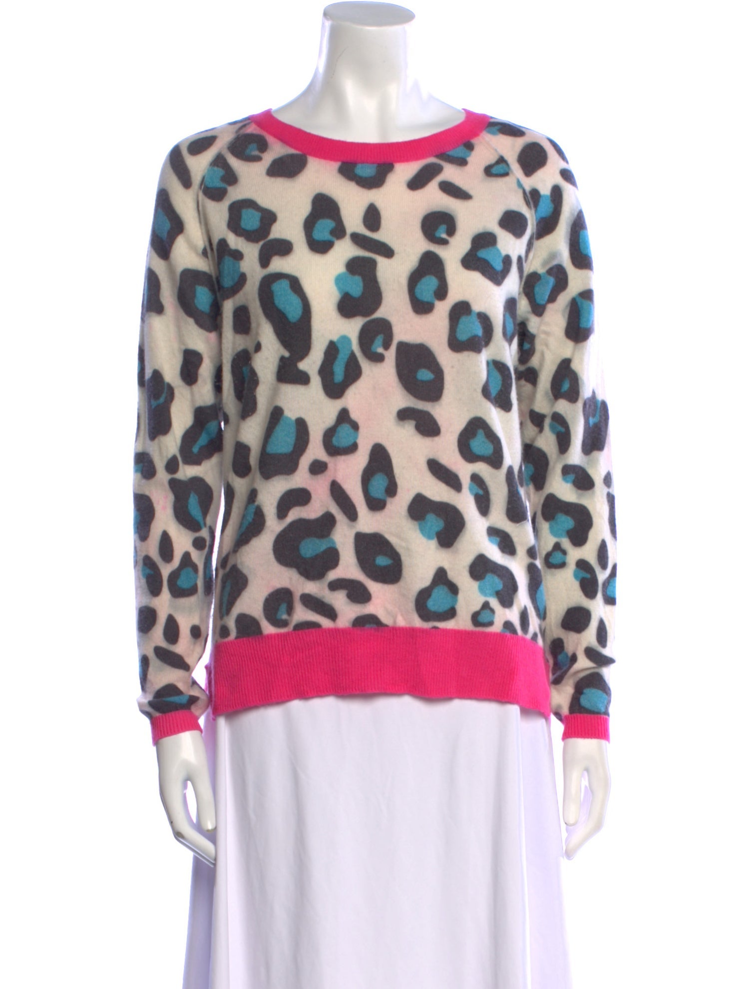 Brodie Cashmere Animal Print Sweater