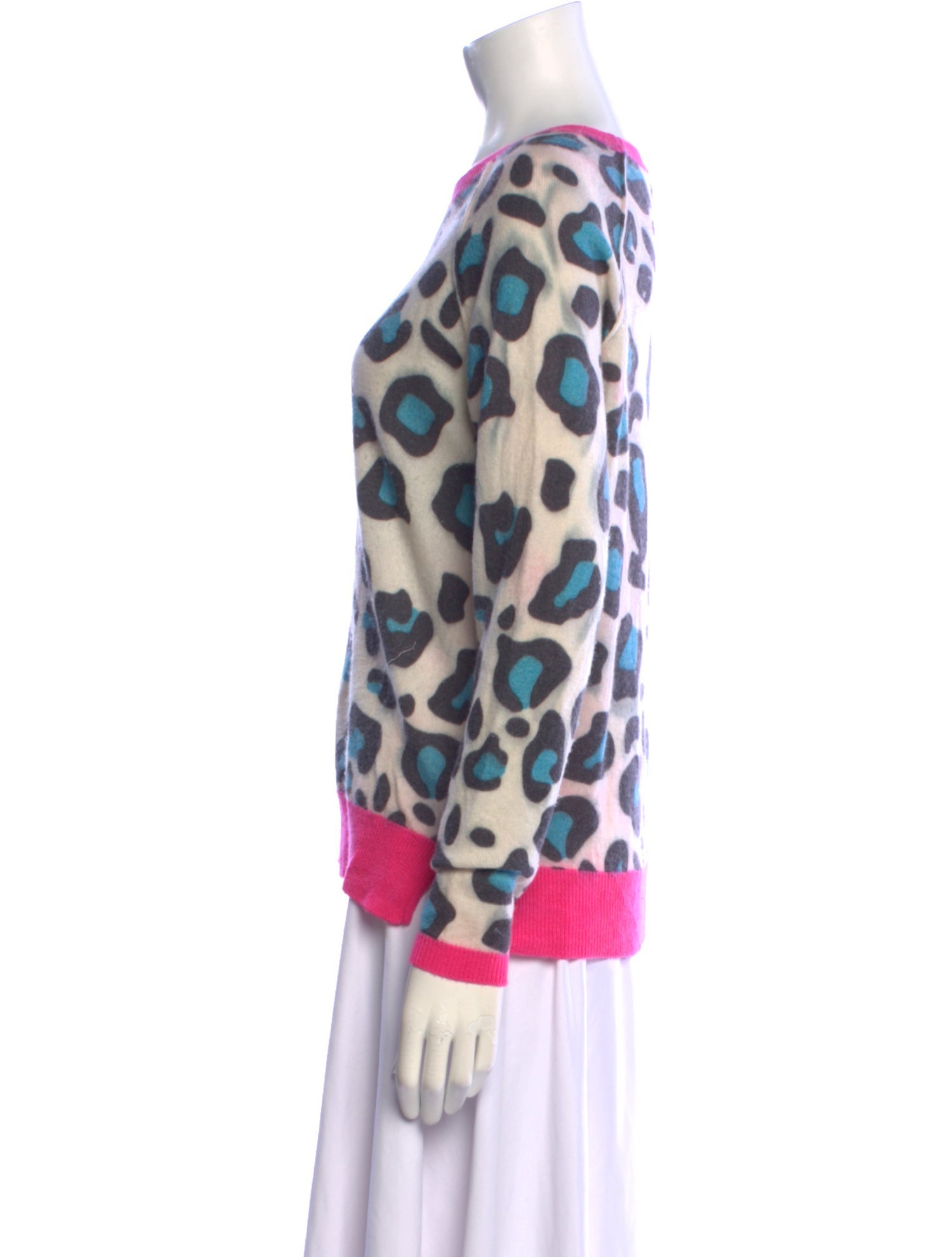 Brodie Cashmere Animal Print Sweater