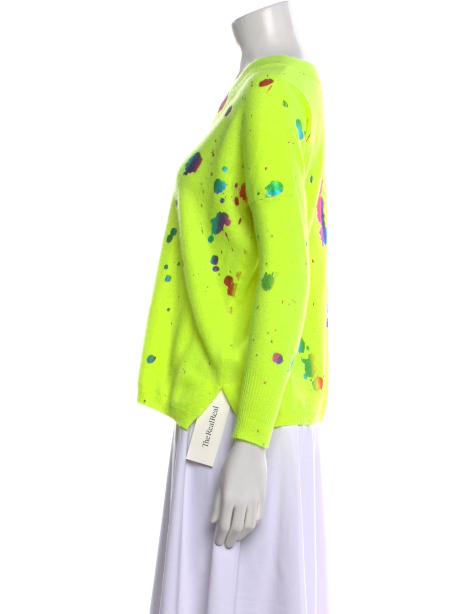 Brodie Cashmere Printed Sweater w/ Tags