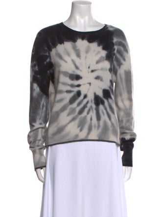 Brodie Tie-Dye Print Crew Neck Sweater