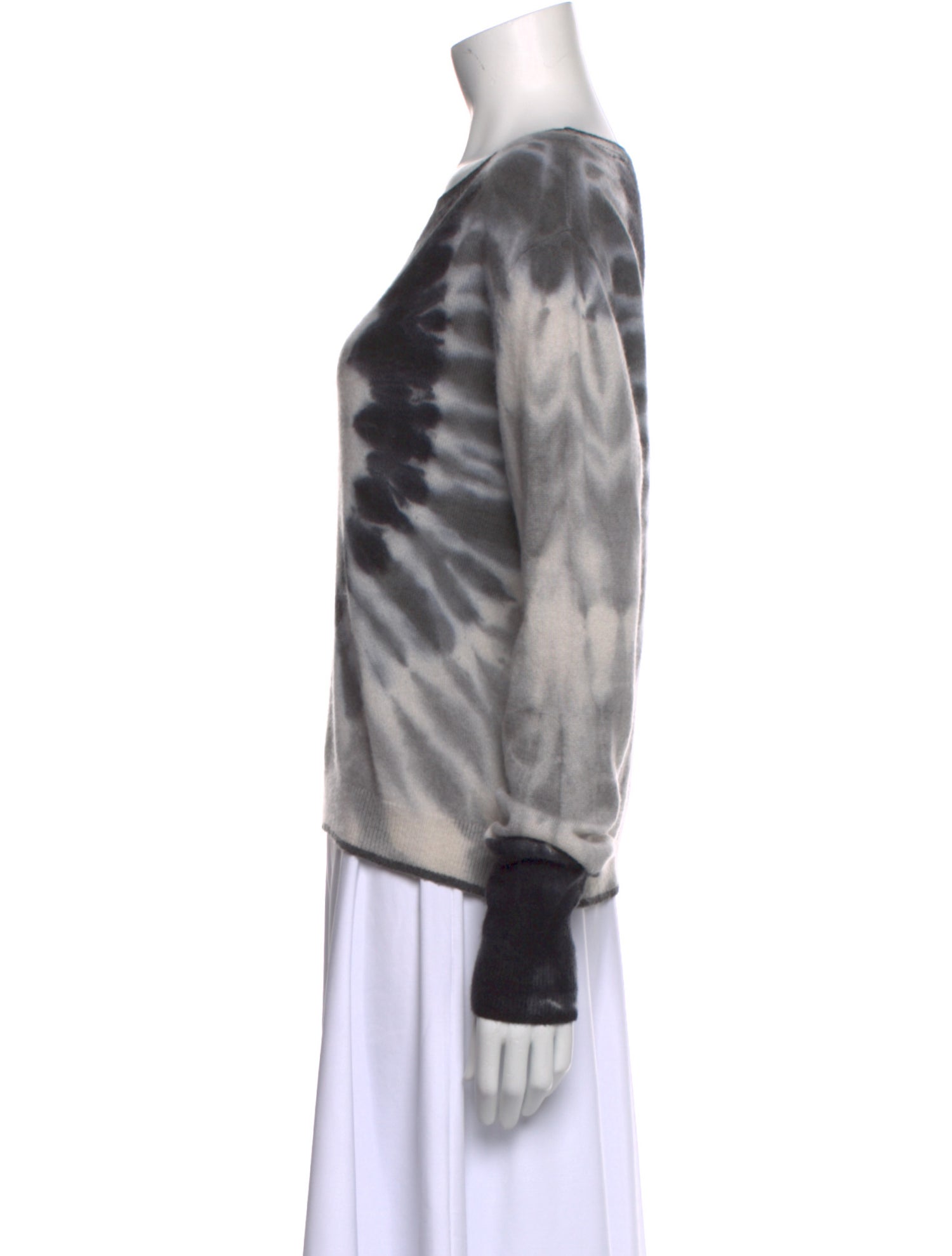 Brodie Tie-Dye Print Crew Neck Sweater