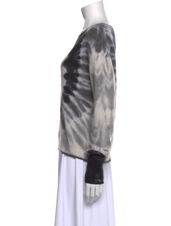 Brodie Tie-Dye Print Crew Neck Sweater