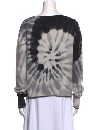 Brodie Tie-Dye Print Crew Neck Sweater