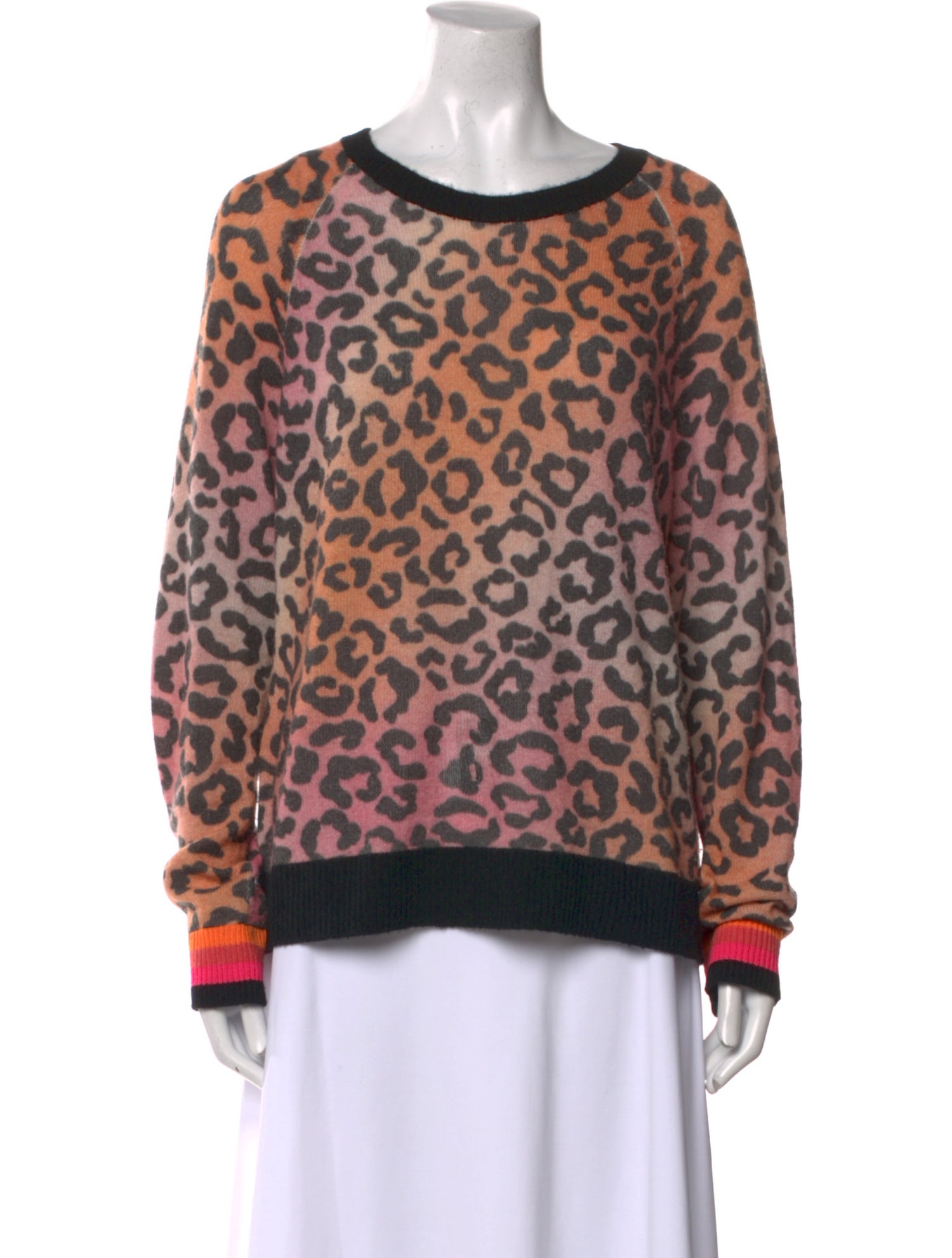 Brodie Cashmere Animal Print Sweater
