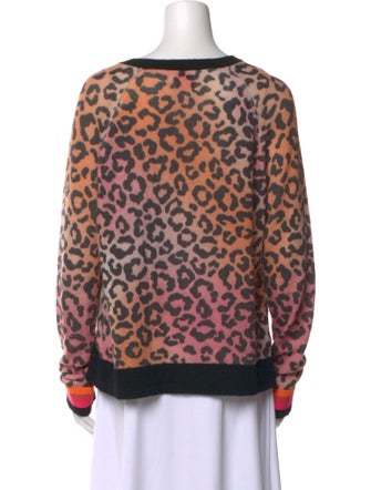 Brodie Cashmere Animal Print Sweater