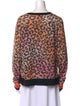 Brodie Cashmere Animal Print Sweater
