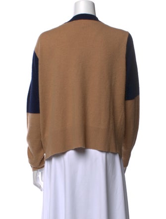 Brodie Cashmere Colorblock Pattern Sweater