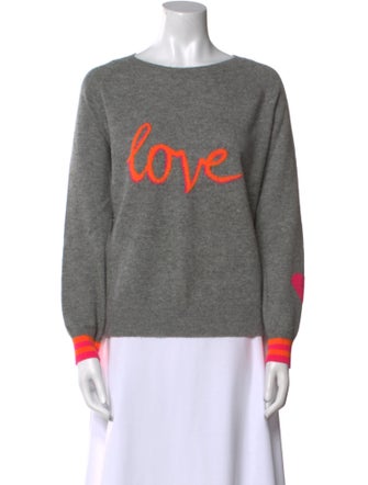 Brodie Cashmere Graphic Print Sweater