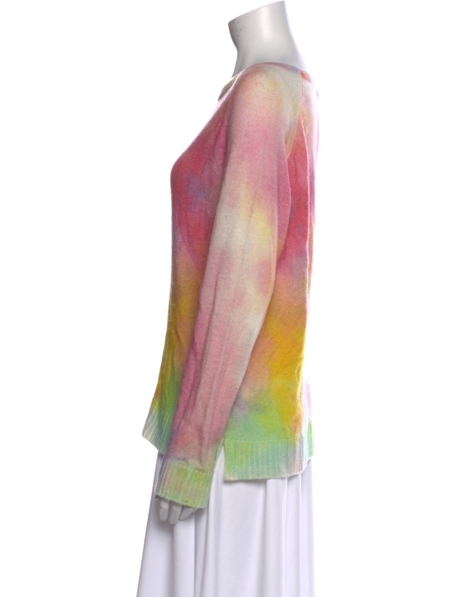 Brodie Cashmere Tie-Dye Print Sweater
