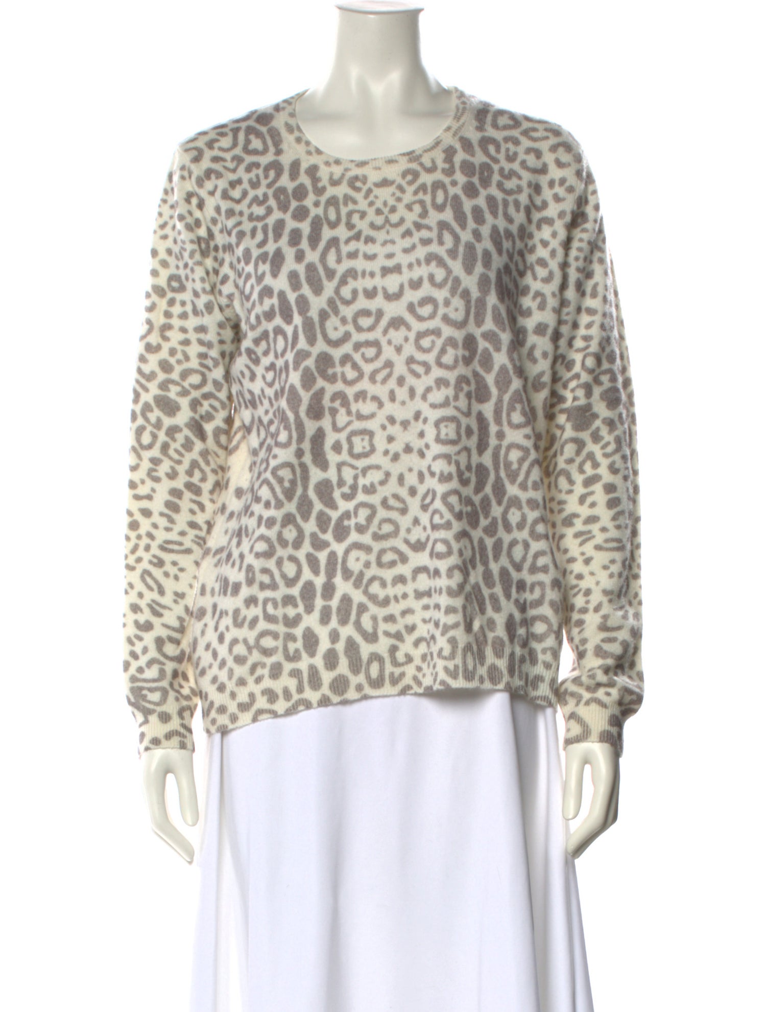Brodie Cashmere Animal Print Sweater