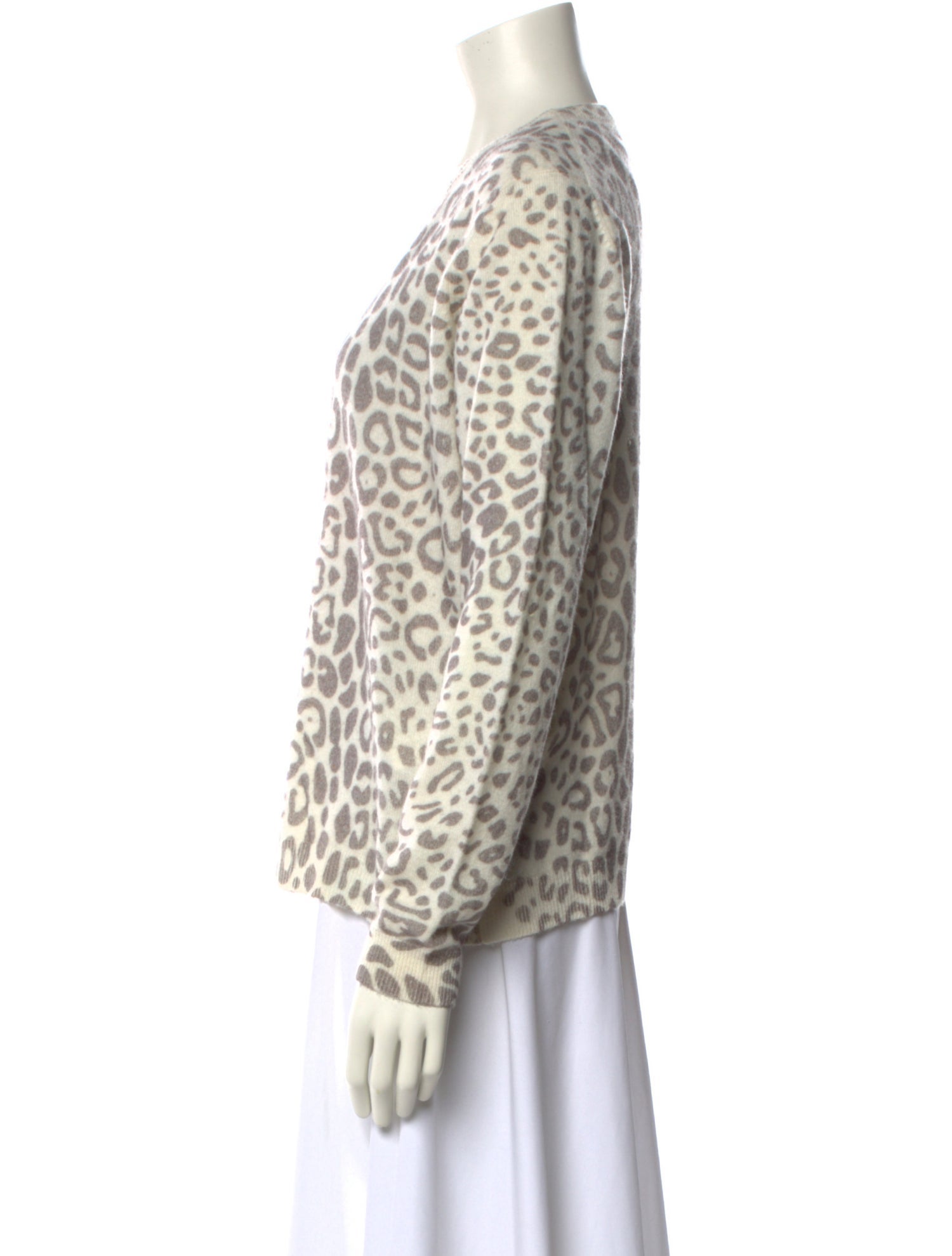 Brodie Cashmere Animal Print Sweater