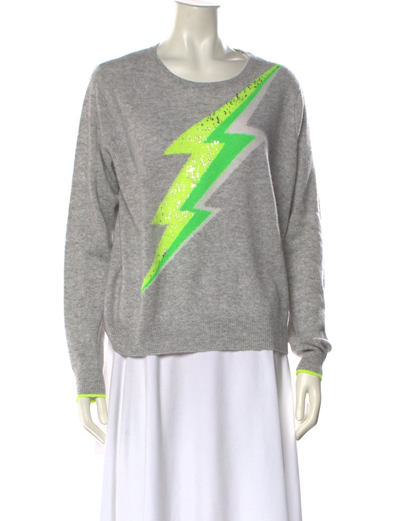 Brodie Cashmere Graphic Print Sweater