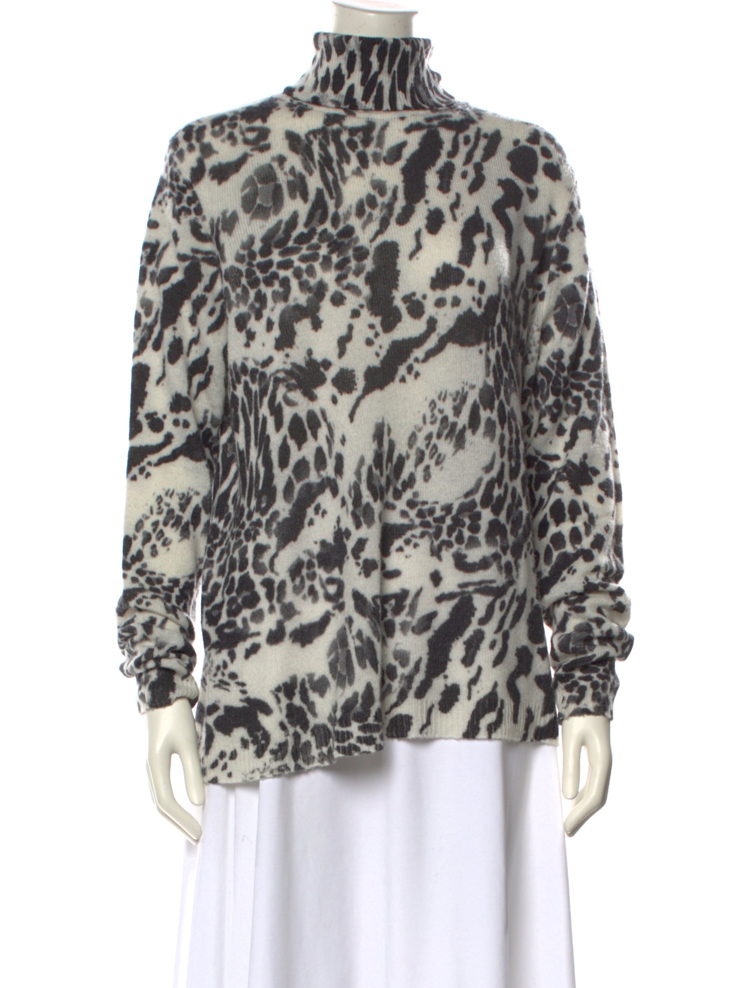 Brodie Cashmere Animal Print Sweater