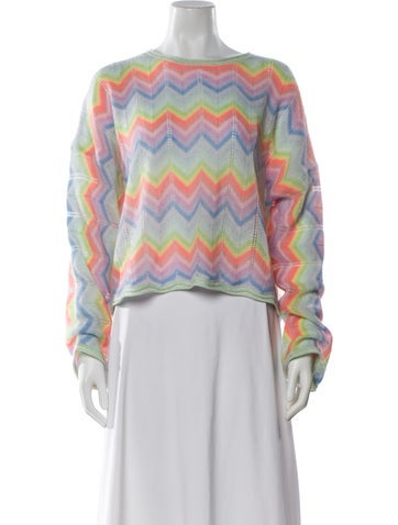 Pre-owned Brodie Cashmere Printed Sweater In Multi