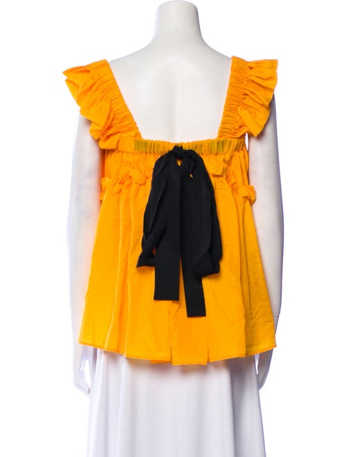 Brøgger Square Neckline Short Sleeve Crop Top