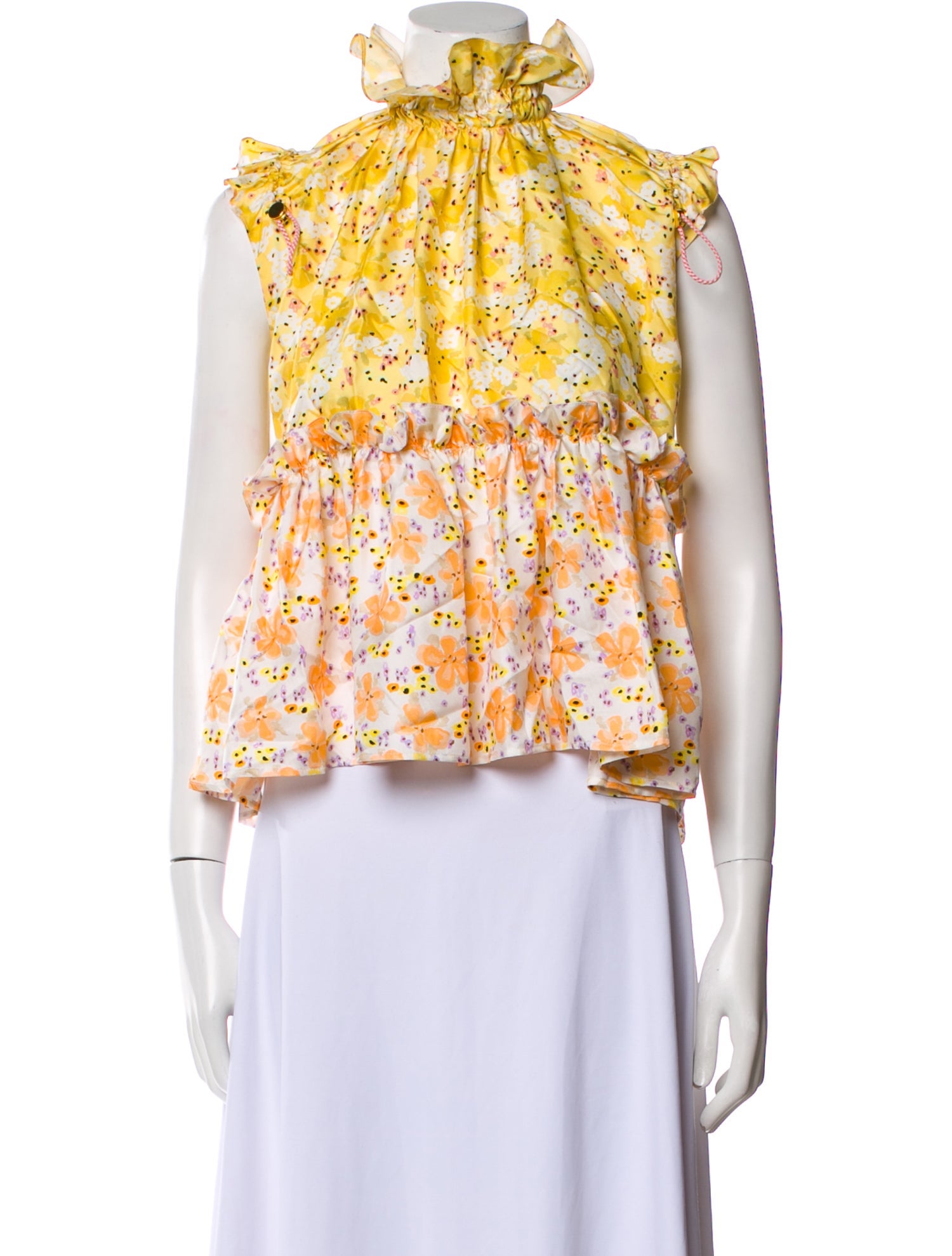 Brøgger Silk Floral Print Blouse