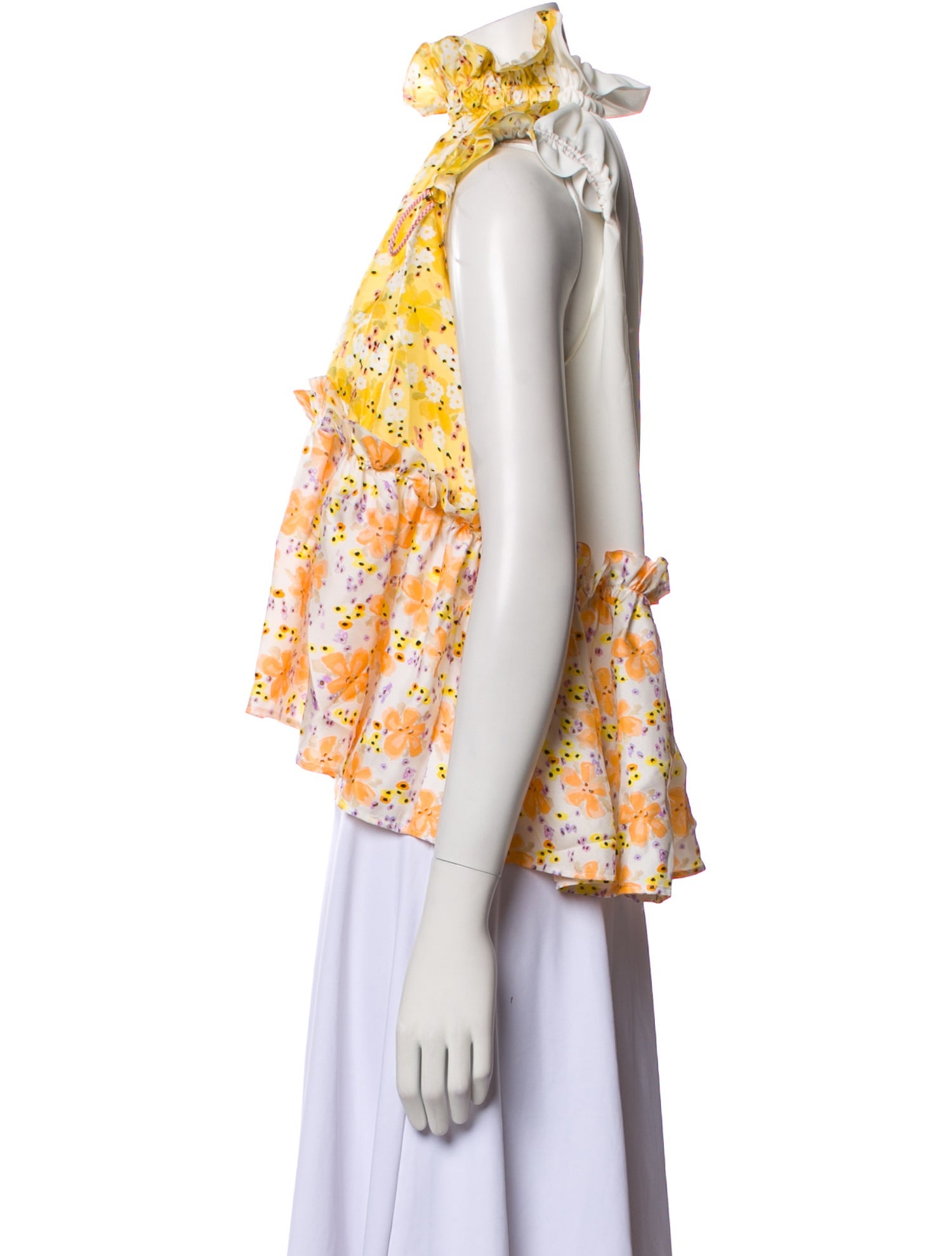 Brøgger Silk Floral Print Blouse