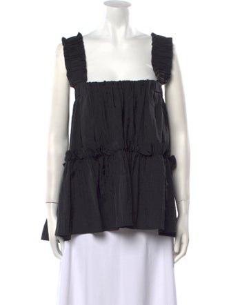 Brøgger Square Neckline Sleeveless Top