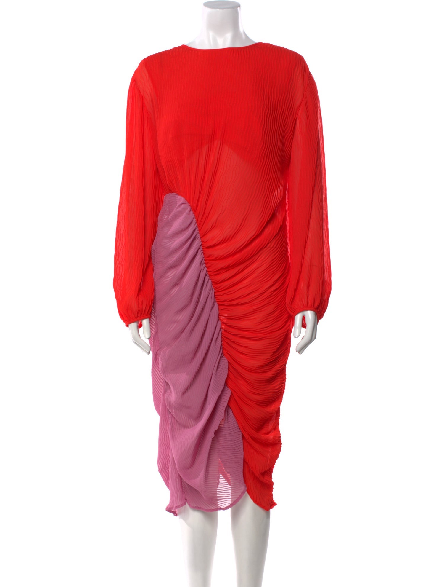 Brøgger Bateau Neckline Midi Length Dress