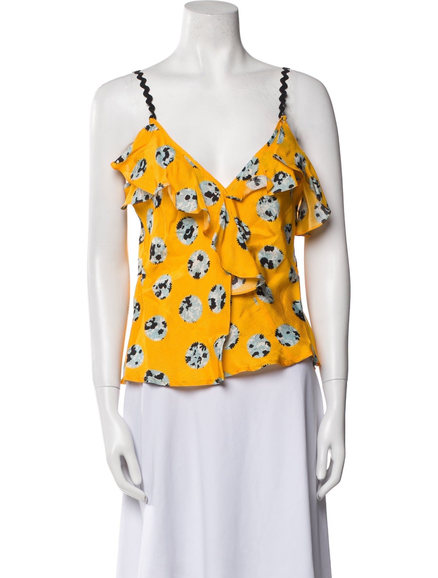 Brøgger Printed V-Neck Top