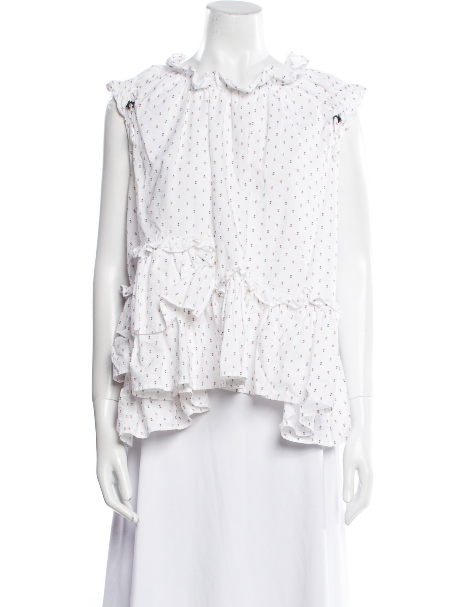 Brøgger Printed Mock Neck Top