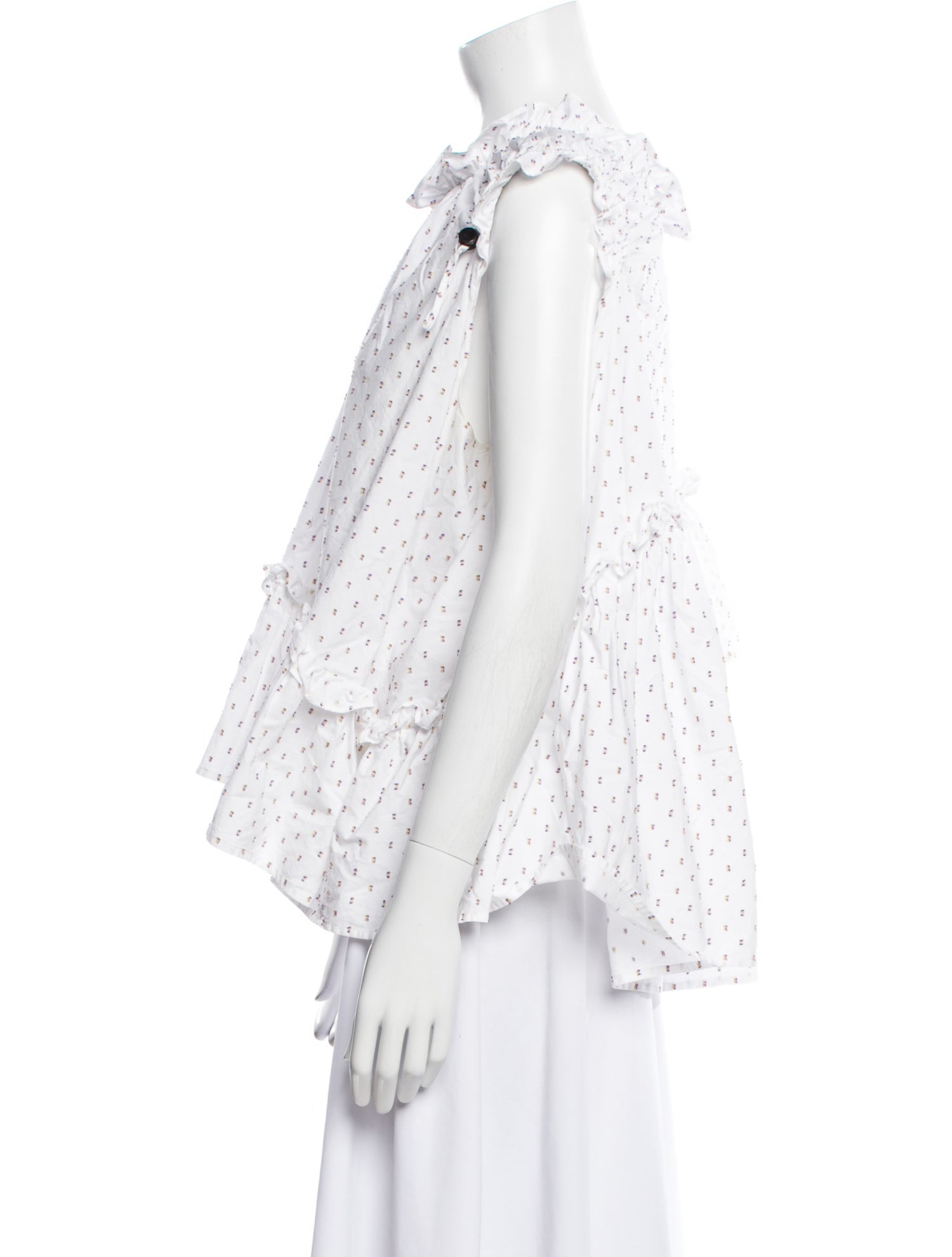 Brøgger Printed Mock Neck Top