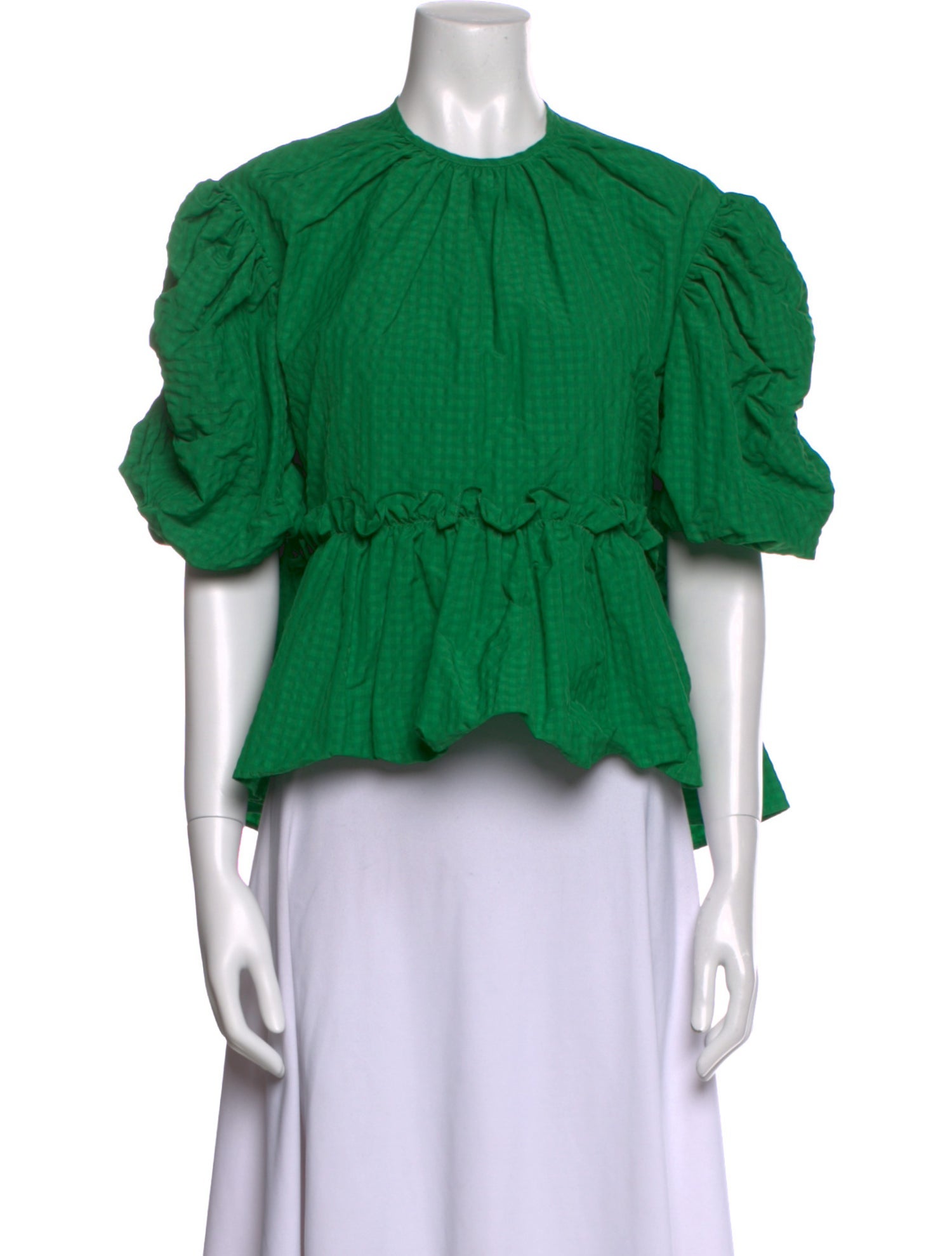 Brøgger Crew Neck Three-Quarter Sleeve Top