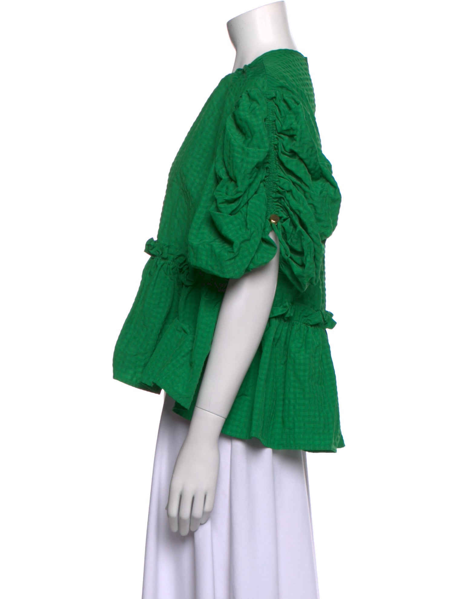 Brøgger Crew Neck Three-Quarter Sleeve Top