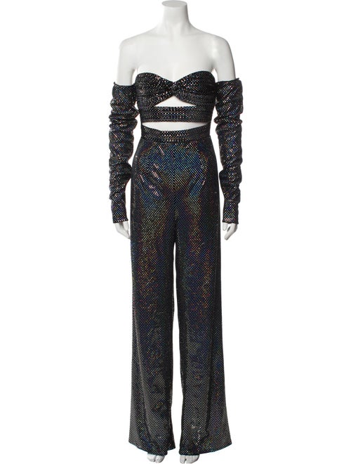 Bronx & Banco Printed Strapless Jumpsuit