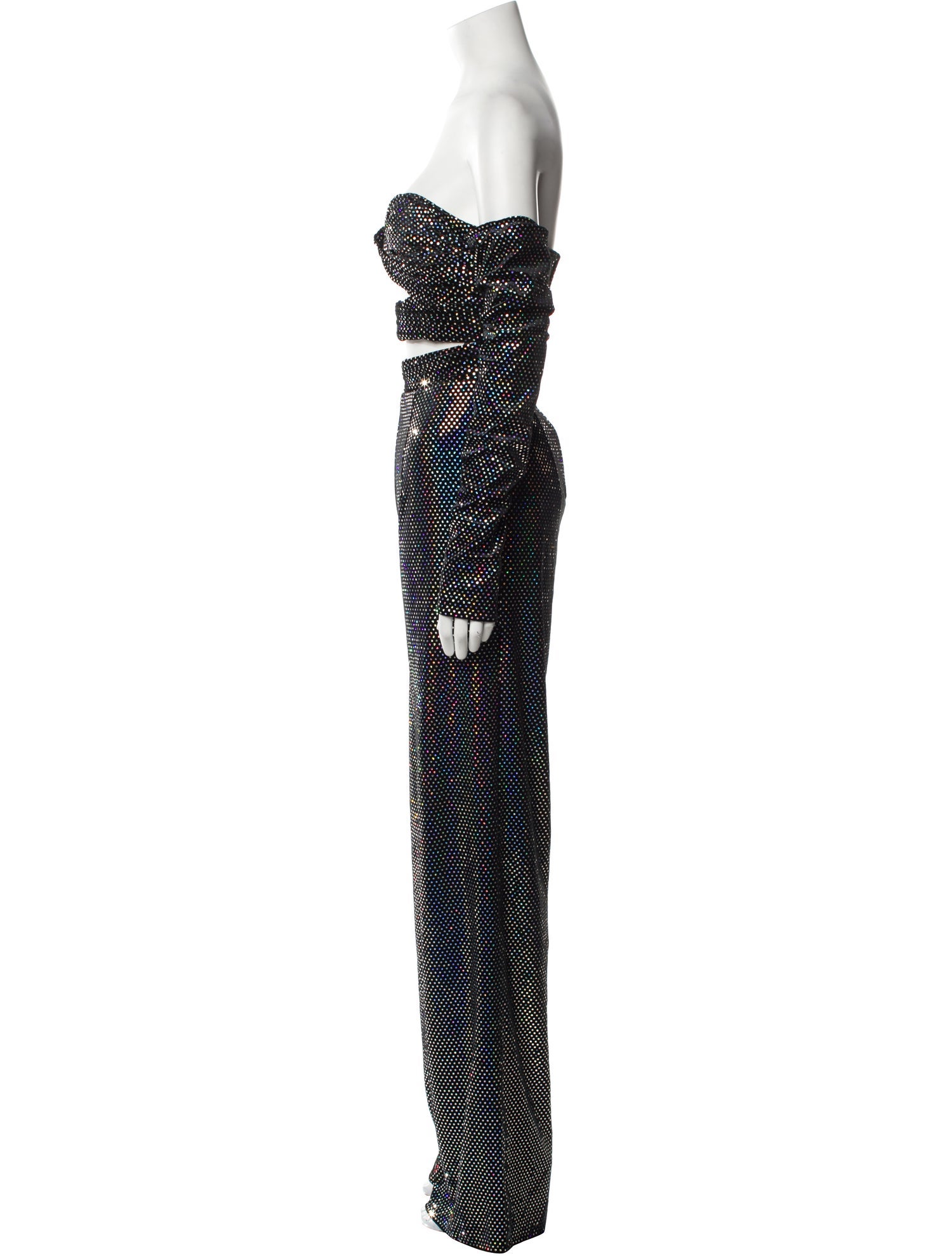 Bronx & Banco Printed Strapless Jumpsuit