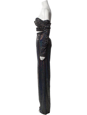 Bronx & Banco Printed Strapless Jumpsuit