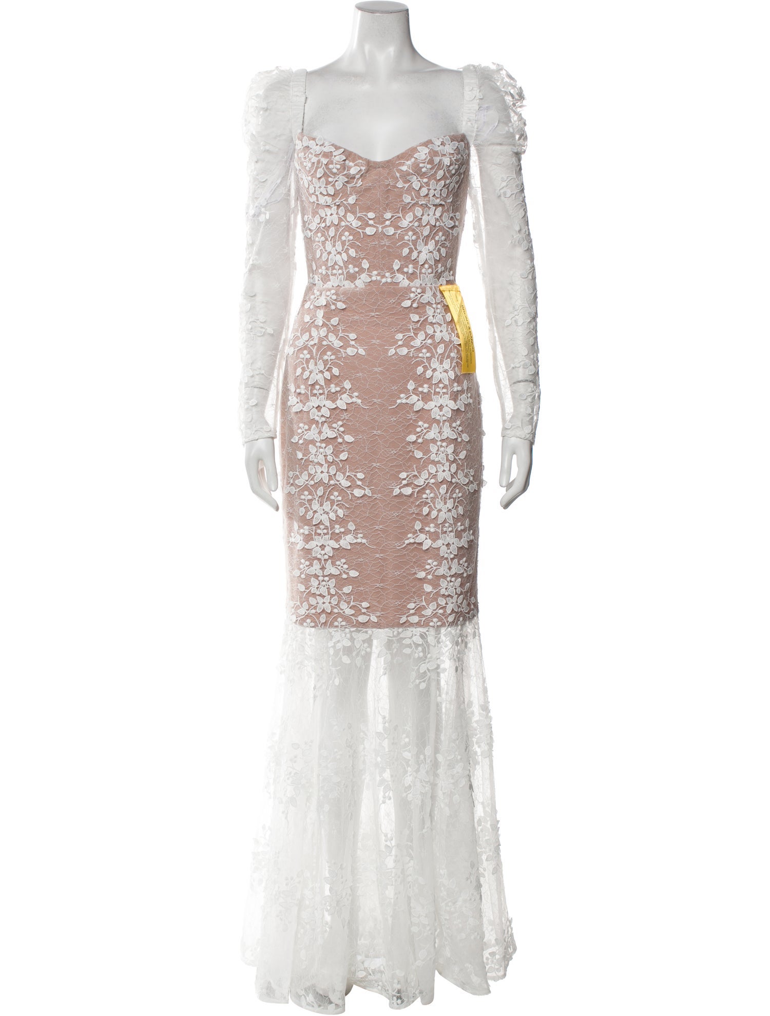 Bronx & Banco Lace Pattern Long Dress w/ Tags